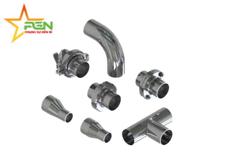 TÊ INOX VI SINH VÀ CHỮ THẬP INOX VI SINH M&S|T-PIECES AND T-BENDS M&S