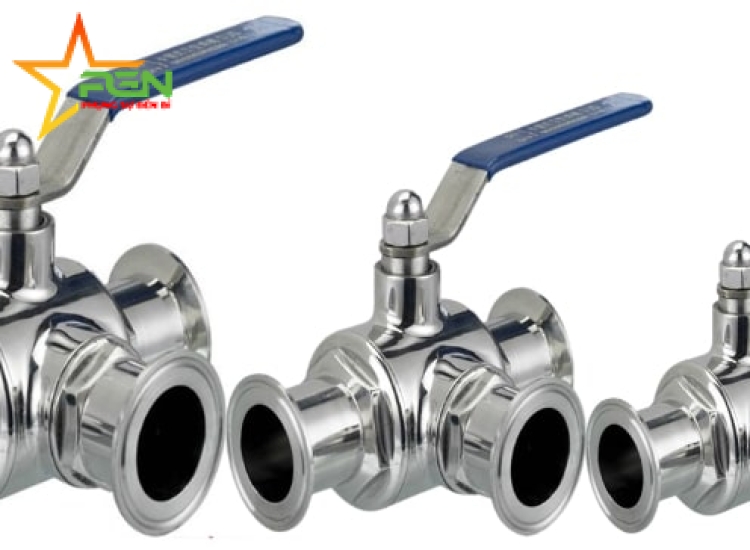 VAN BI TAY GẠT KẾT NỐI CLAMP, VAN BI 3 THÂN KẾT NỐI CLAMP, VAN BI VI SINH