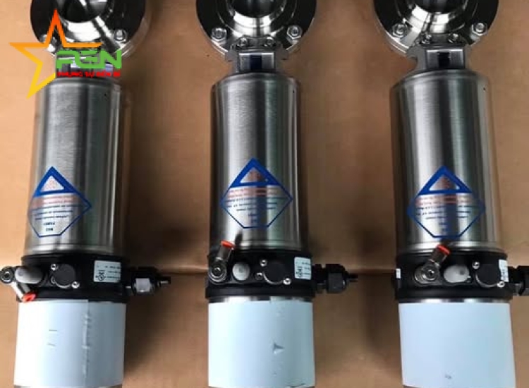 VAN BƯỚM ĐIỀU KHIỂN KHÍ NÉN INOX VI SINH 304/316-  CSE-Thái Lan, Taiwan