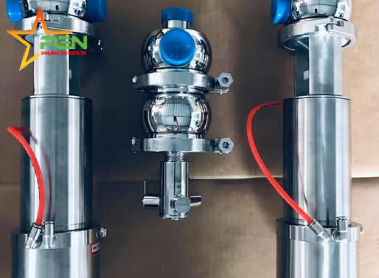 VAN BƯỚM ĐIỀU KHIỂN KHÍ NÉN INOX VI SINH 304/316-  CSE-Thái Lan, Taiwan
