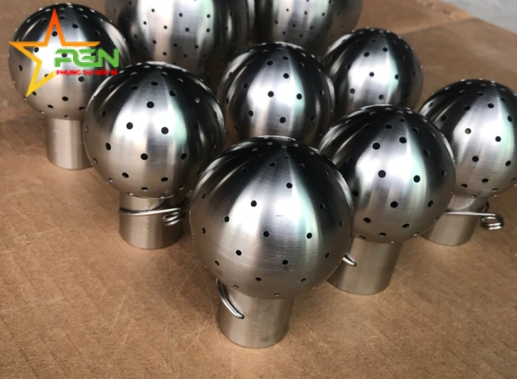 QUẢ CẦU CIP CỐ ĐỊNH INOX 316, QUẢ CẦU CỐ ĐỊNH