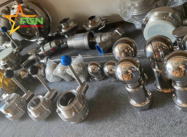 QUẢ CẦU CIP CỐ ĐỊNH INOX 316, QUẢ CẦU CỐ ĐỊNH
