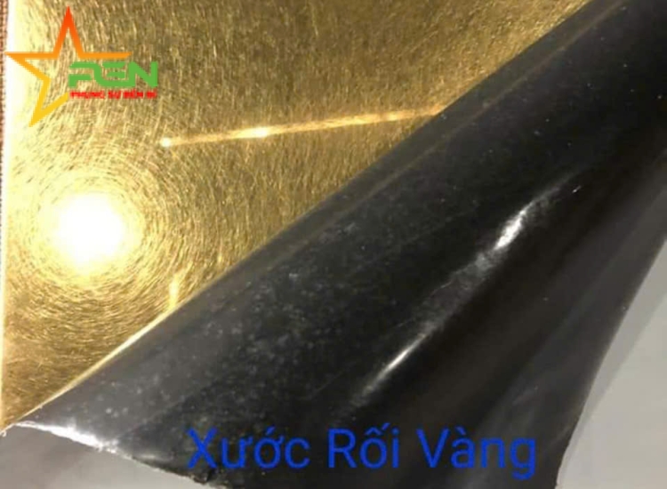 TẤM INOX XƯỚC RỐI VÀNG