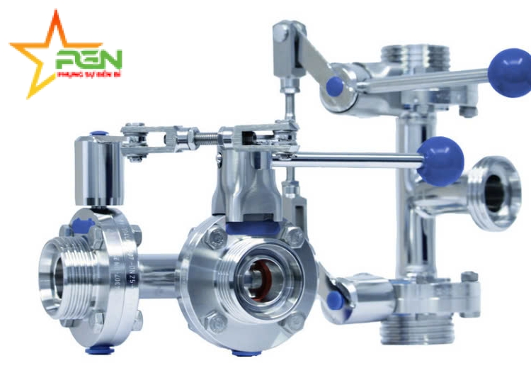 VAN BƯỚM INOX VI SINH CHỮ T M&S|M&S-T-butterfly valves