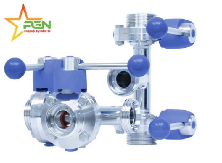 VAN BƯỚM INOX VI SINH CHỮ T M&S|M&S-T-butterfly valves