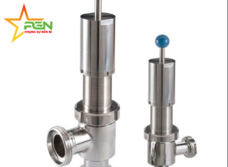 VAN AN TOÀN ÁP SUẤT INOX VI SINH DÙNG CHO DƯỢC PHẨM M&S|M&S PRESSURE RELIEF VALVE