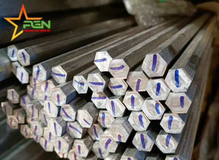 THANH LỤC GIÁC INOX 304|316 PHI 12|S304|316 Stainless Steel Hexagon Bar | Diameter 12mm