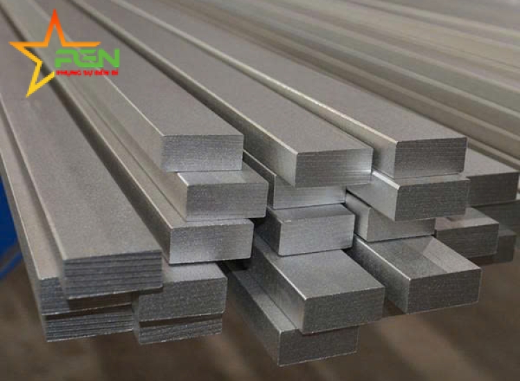 THANH LA ĐÚC 304 SỌC XƯỚC : 80 x 8.0 x 4000/6000MM/HL- LẬP LÀ INOX - Stainless Steel Bar Flat
