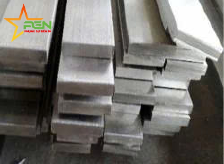 THANH LA ĐÚC 304 SỌC XƯỚC : 60 x 5.0 x 4000/6000MM/HL- LẬP LÀ INOX - Stainless Steel Bar Flat