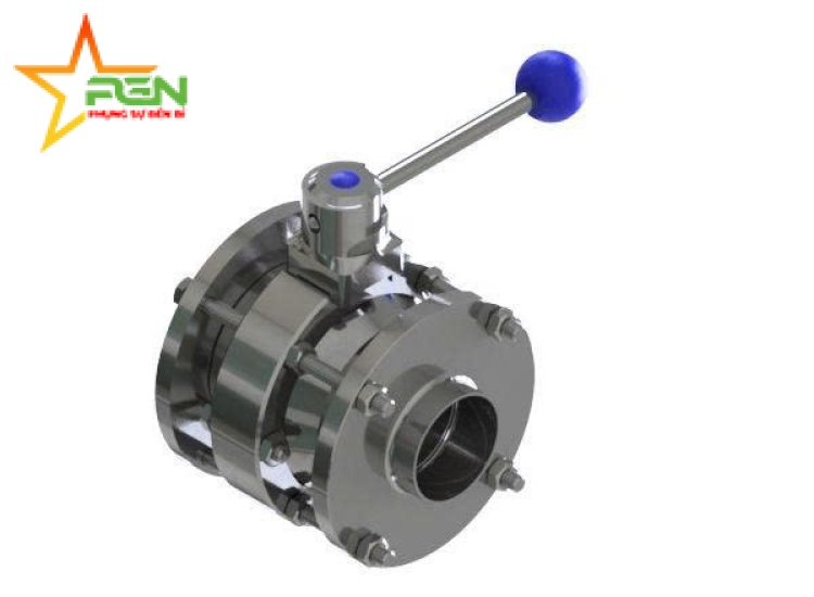 VAN BI INOX VI SINH M&S TAY GẠT KẾT NỐI HÀN |M&S BALL VALVES