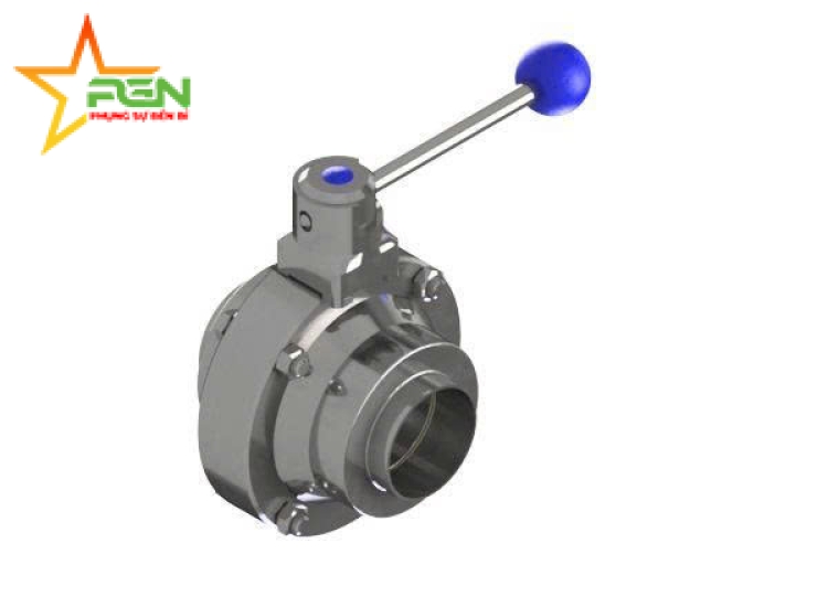 VAN BI INOX VI SINH M&S TAY GẠT KẾT NỐI HÀN |M&S BALL VALVES